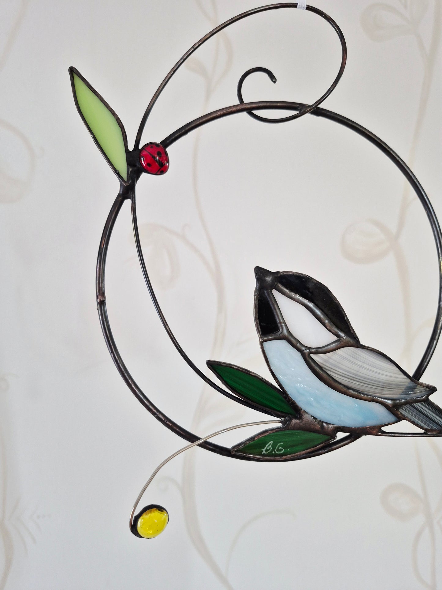 Mobile Mésange et coccinelle